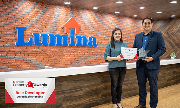 1st Carousell Property Awards Recognized Lumina Homes As The Best Affordable Housing Developer