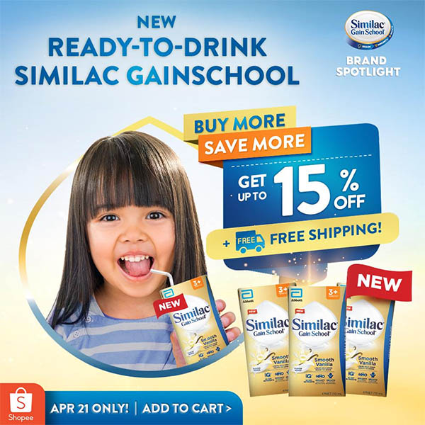 Avail Of The Similac Gainschool Ready To Drink At Shopee